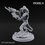 Long Rifle Prowling Simian Sniper H Miniature for Dungeons and Dragons, Pathfinder or other TTRPGs