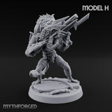 Long Rifle Prowling Simian Sniper H Miniature for Dungeons and Dragons, Pathfinder or other TTRPGs