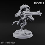 Long Rifle Prowling Simian Sniper I Miniature for Dungeons and Dragons, Pathfinder or other TTRPGs