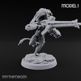 Long Rifle Prowling Simian Sniper I Miniature for Dungeons and Dragons, Pathfinder or other TTRPGs
