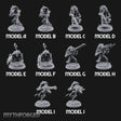 Long Rifle Prowling Simian Snipers Miniature for Dungeons and Dragons, Pathfinder or other TTRPGs