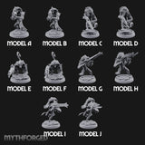 Long Rifle Prowling Simian Snipers Miniature for Dungeons and Dragons, Pathfinder or other TTRPGs