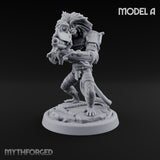 Long Rifle Prowling Simian Snipers Miniature for Dungeons and Dragons, Pathfinder or other TTRPGs