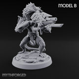 Long Rifle Prowling Simian Snipers Miniature for Dungeons and Dragons, Pathfinder or other TTRPGs