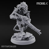 Long Rifle Prowling Simian Snipers Miniature for Dungeons and Dragons, Pathfinder or other TTRPGs