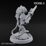 Long Rifle Prowling Simian Snipers Miniature for Dungeons and Dragons, Pathfinder or other TTRPGs