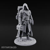 Loot Hauling Human Rogue Miniature for Dungeons and Dragons, Pathfinder or other TTRPGs