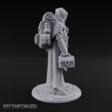 Loot Hauling Human Rogue Miniature for Dungeons and Dragons, Pathfinder or other TTRPGs