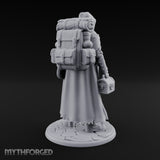 Loot Hauling Human Rogue Miniature for Dungeons and Dragons, Pathfinder or other TTRPGs