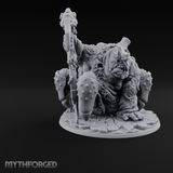 Dripping Plague Ogre Miniature for Dungeons and Dragons, Pathfinder or other TTRPGs