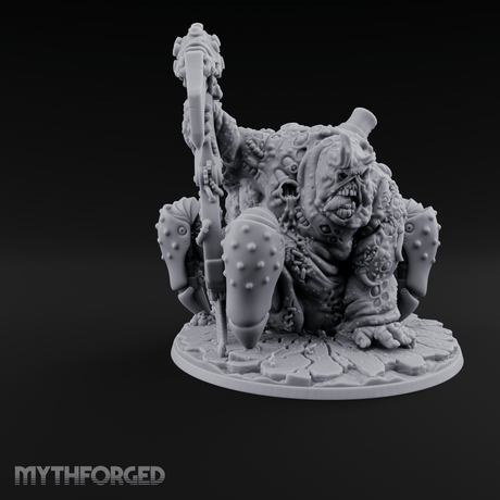 Dripping Plague Ogre Miniature for Dungeons and Dragons, Pathfinder or other TTRPGs