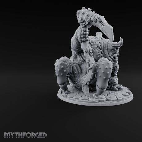 Dripping Plague Ogre Miniature for Dungeons and Dragons, Pathfinder or other TTRPGs
