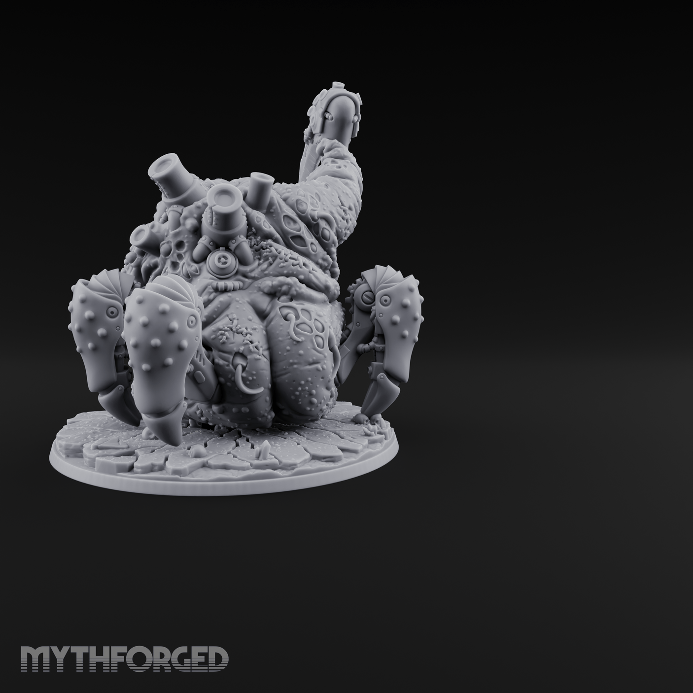 Dripping Plague Ogre Miniature for Dungeons and Dragons, Pathfinder or other TTRPGs
