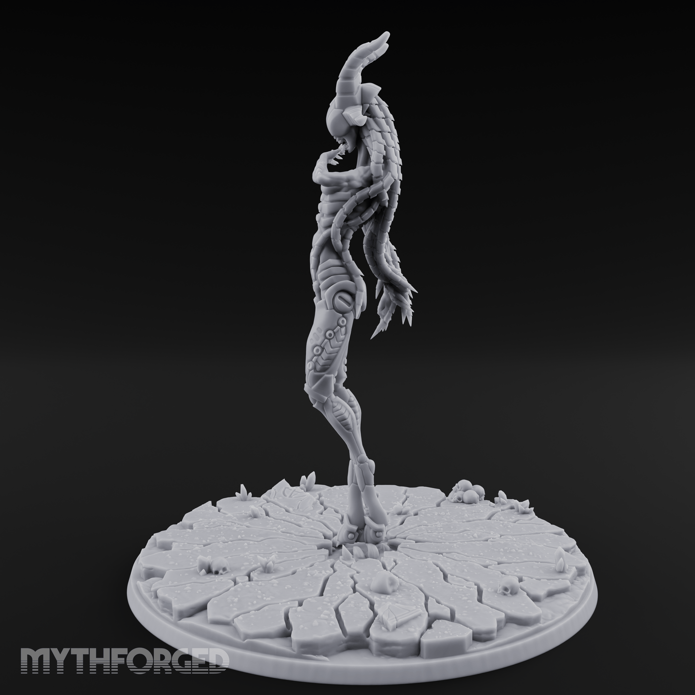 Ascending In Glory Demon Lord Miniature for Dungeons and Dragons, Pathfinder or other TTRPGs