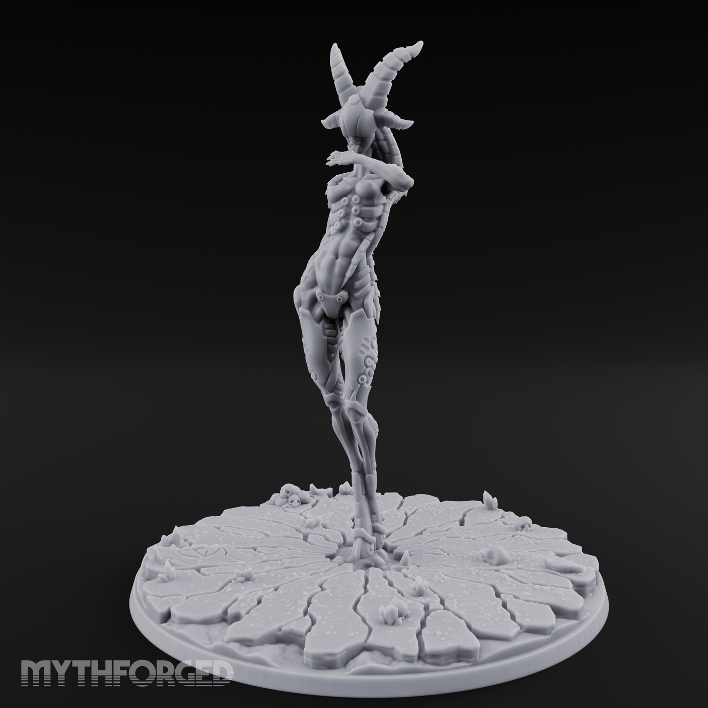 Ascending In Glory Demon Lord Miniature for Dungeons and Dragons, Pathfinder or other TTRPGs