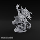 Where His Standard Goes, Wolves Follow Human Wolf Lord on Dire Wolf