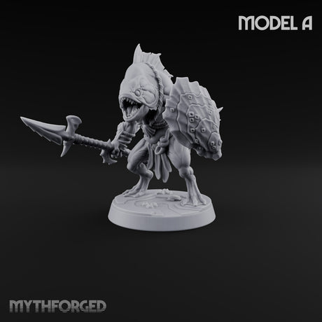 Madness Comes in Shoals Kuo-toa Tide Raider A — Bare-headed