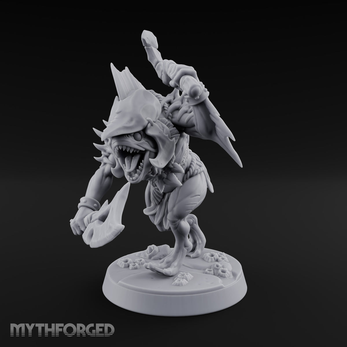 Madness Comes in Shoals Kuo-toa Tide Raider B — Helmeted