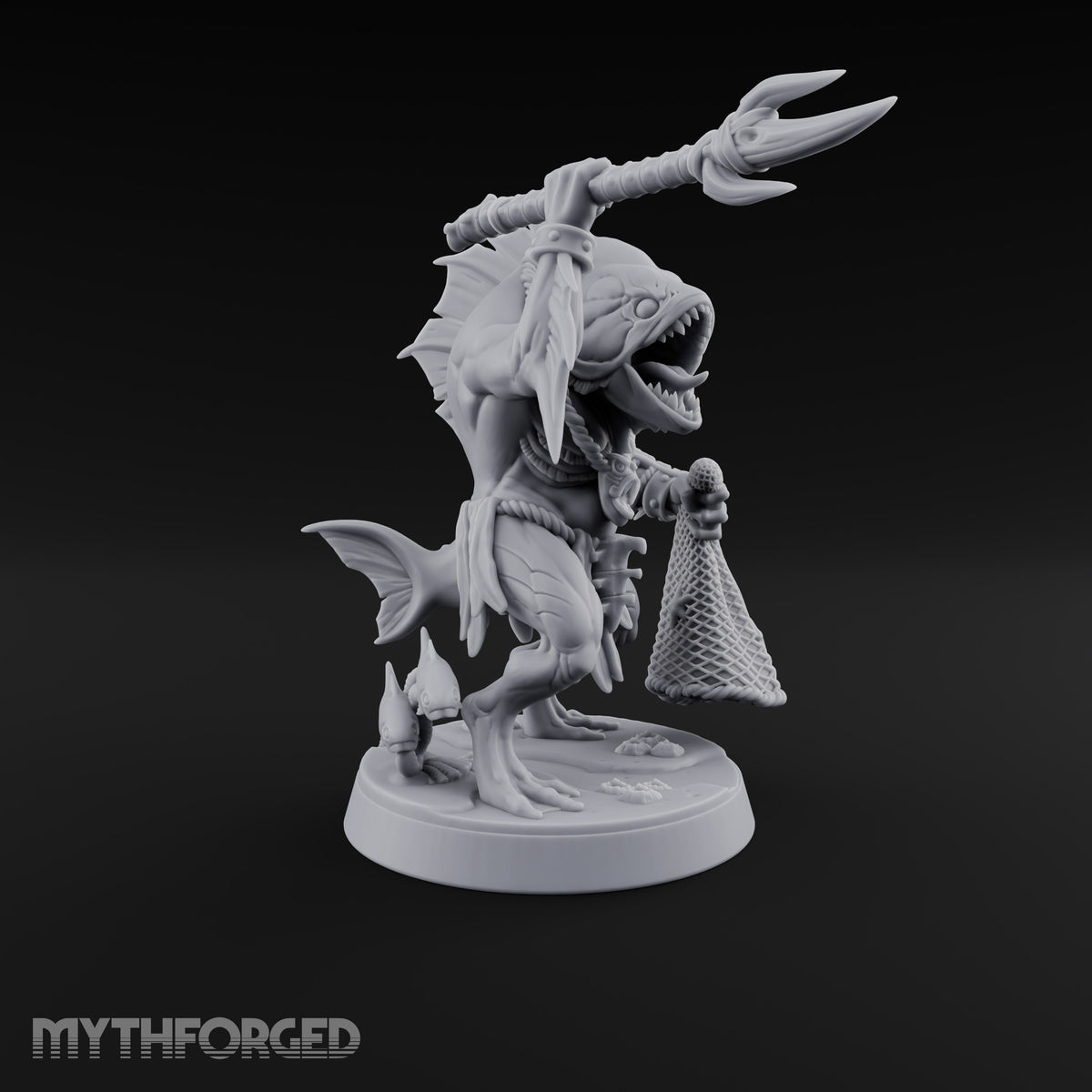 Madness Comes in Shoals Kuo-toa Tide Raider C — Bare-headed