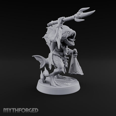 Madness Comes in Shoals Kuo-toa Tide Raider C — Bare-headed