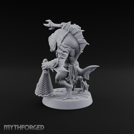 Madness Comes in Shoals Kuo-toa Tide Raider C — Bare-headed
