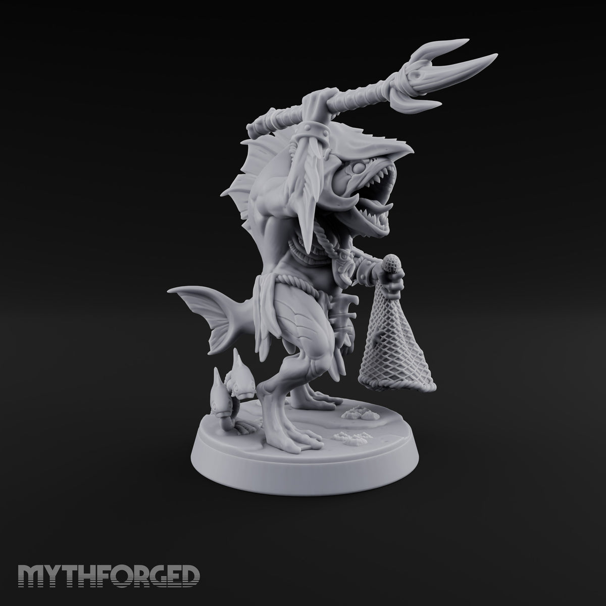 Madness Comes in Shoals Kuo-toa Tide Raider C — Helmeted