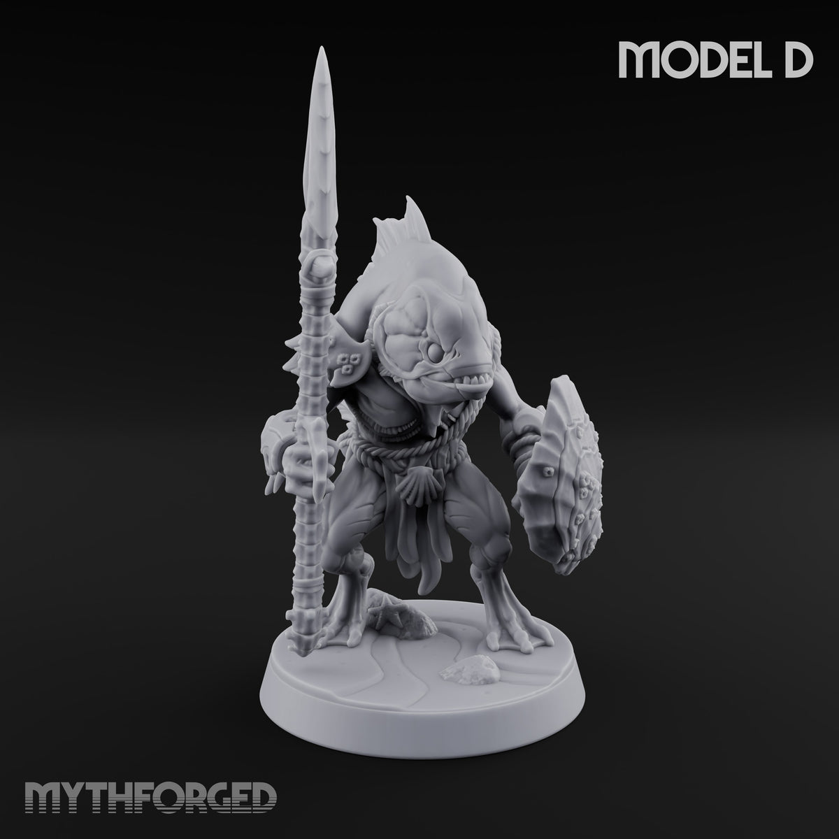 Madness Comes in Shoals Kuo-toa Tide Raider D — Bare-headed