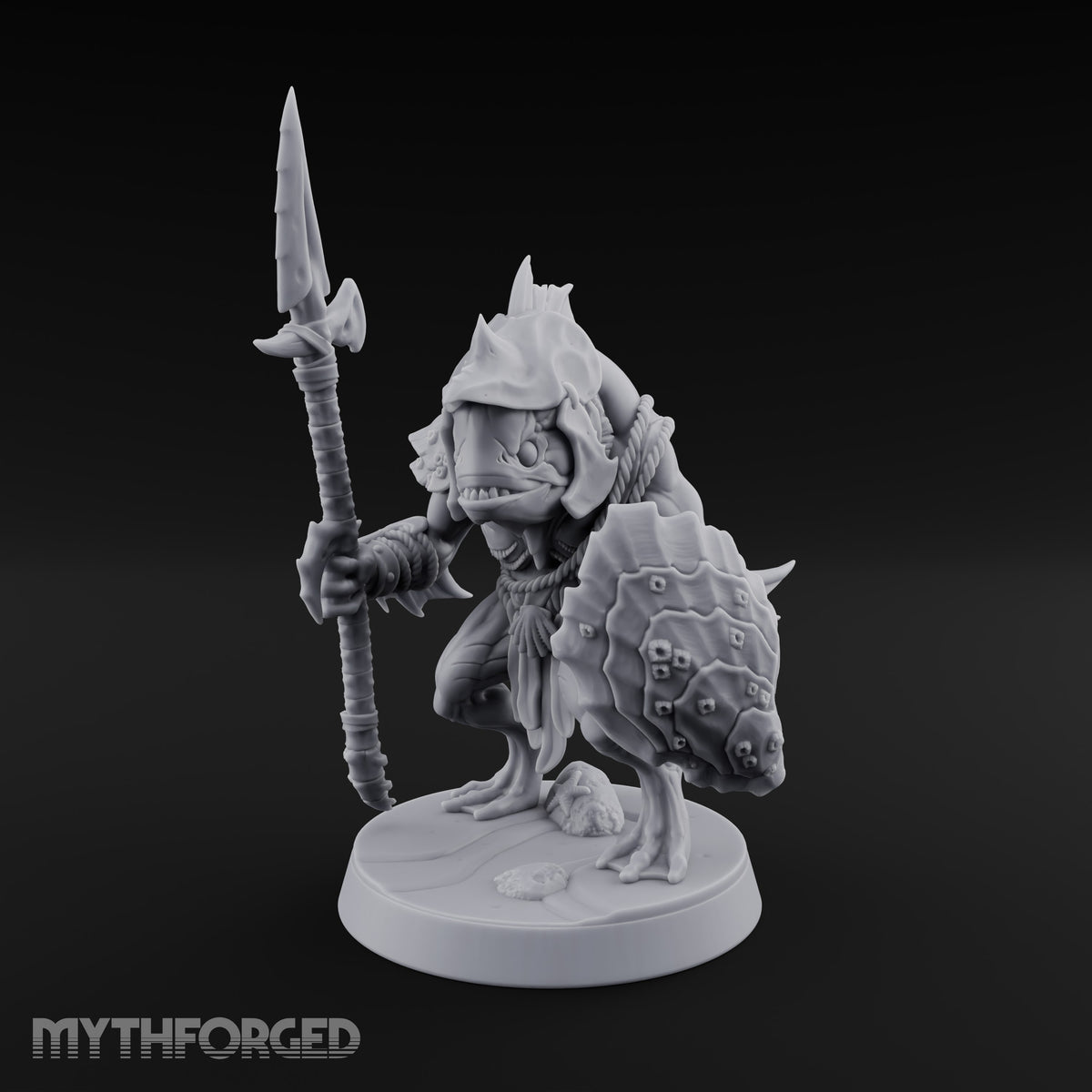 Madness Comes in Shoals Kuo-toa Tide Raider D — Helmeted