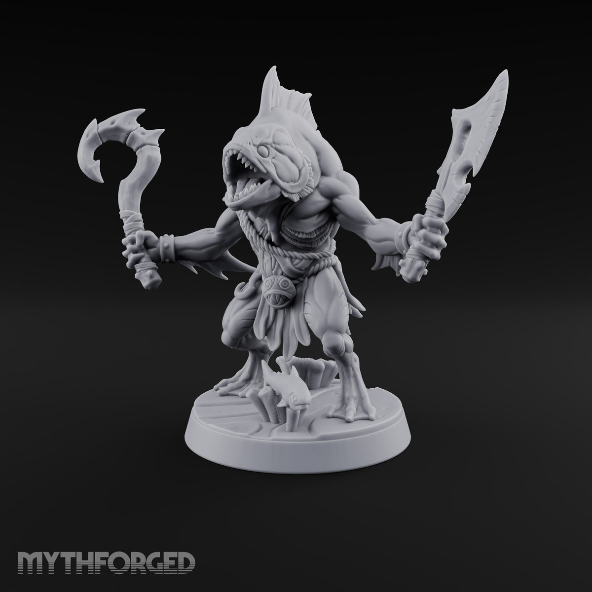 Madness Comes in Shoals Kuo-toa Tide Raider E — Bare-headed