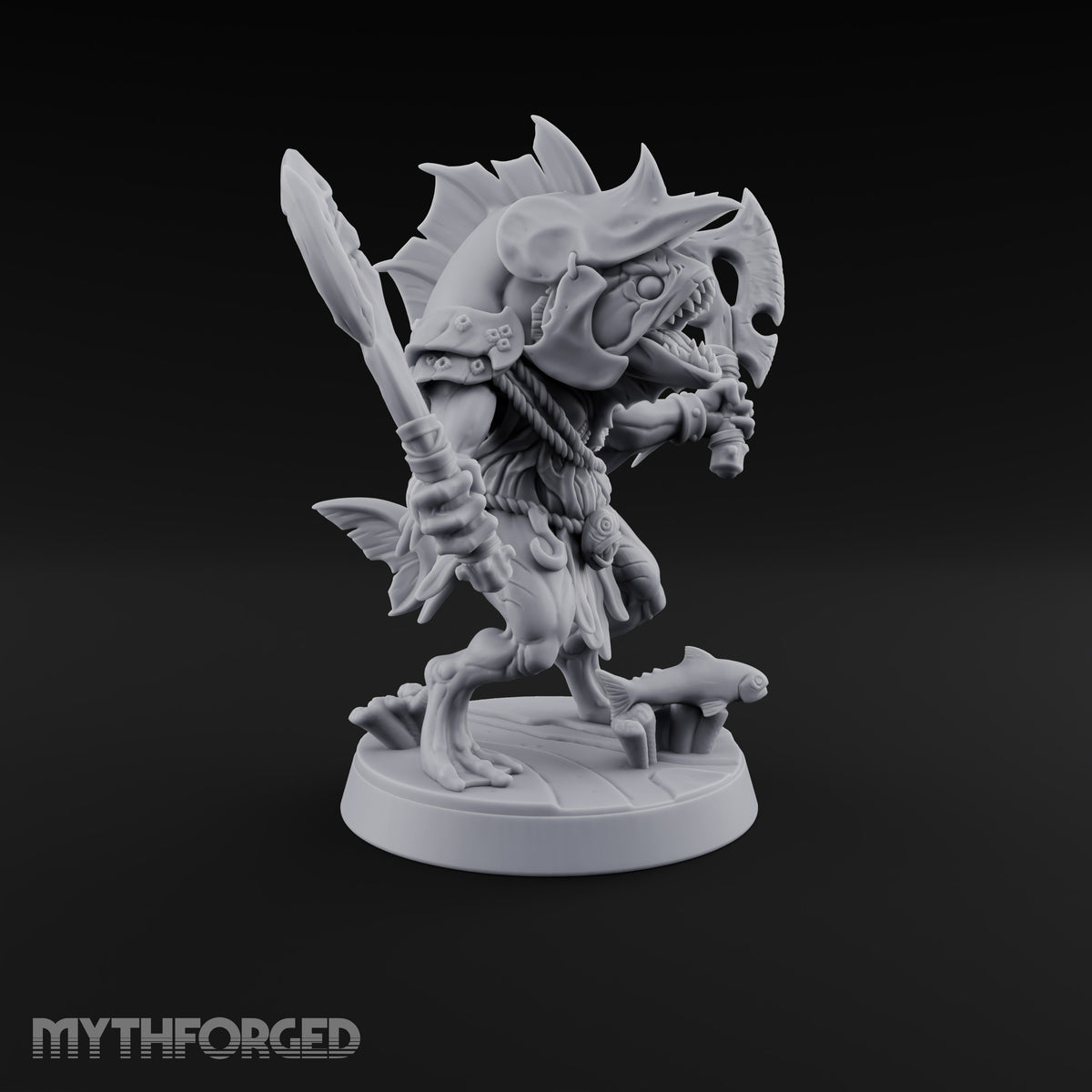 Madness Comes in Shoals Kuo-toa Tide Raider E — Helmeted