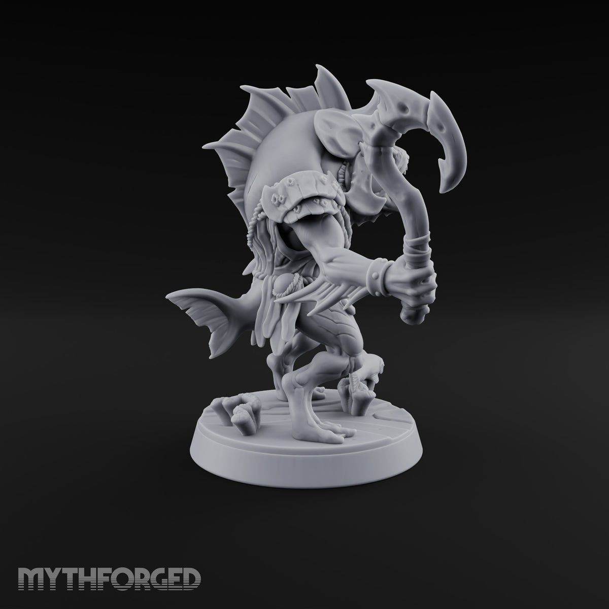 Madness Comes in Shoals Kuo-toa Tide Raider E — Helmeted