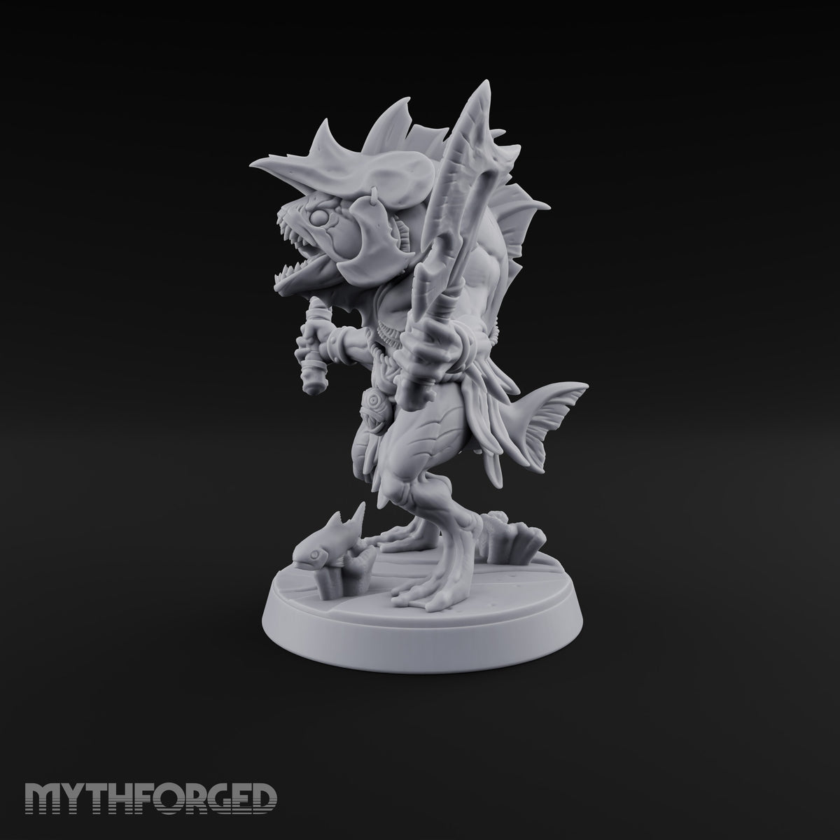 Madness Comes in Shoals Kuo-toa Tide Raider E — Helmeted
