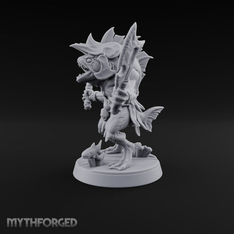 Madness Comes in Shoals Kuo-toa Tide Raider E — Helmeted