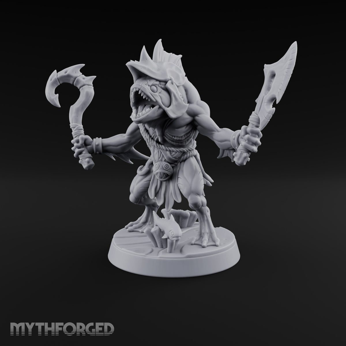 Madness Comes in Shoals Kuo-toa Tide Raider E — Helmeted