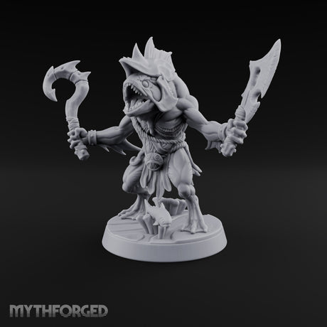 Madness Comes in Shoals Kuo-toa Tide Raider E — Helmeted