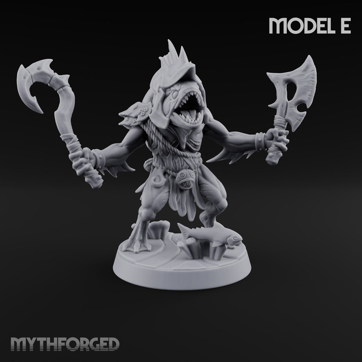 Madness Comes in Shoals Kuo-toa Tide Raider E — Helmeted