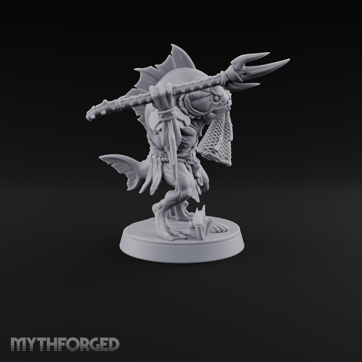 Madness Comes in Shoals Kuo-toa Tide Raider F — Bare-headed