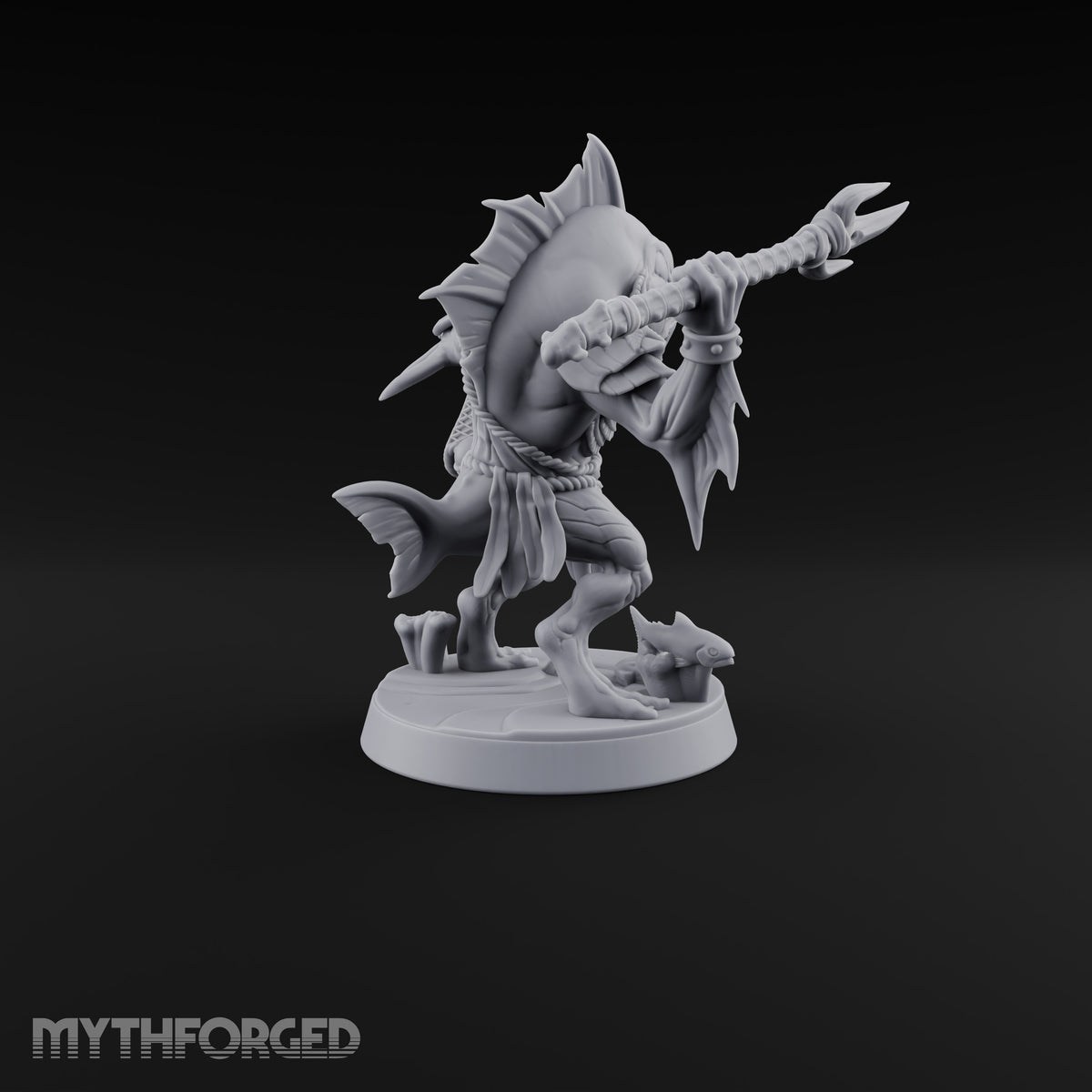 Madness Comes in Shoals Kuo-toa Tide Raider F — Bare-headed