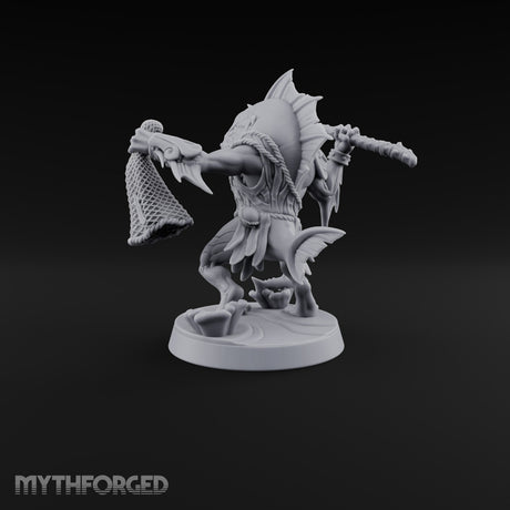 Madness Comes in Shoals Kuo-toa Tide Raider F — Bare-headed