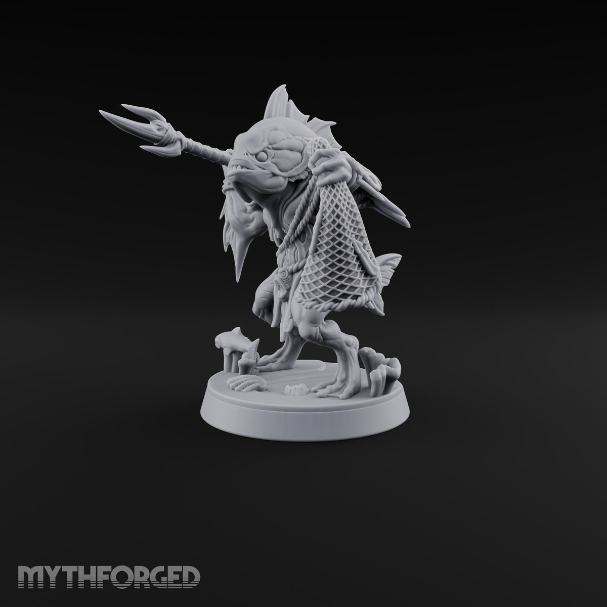 Madness Comes in Shoals Kuo-toa Tide Raider F — Bare-headed