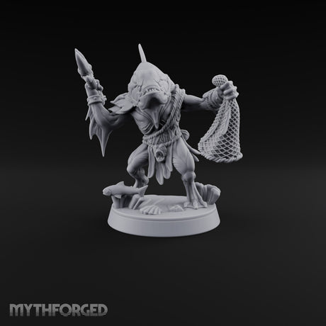 Madness Comes in Shoals Kuo-toa Tide Raider F — Bare-headed