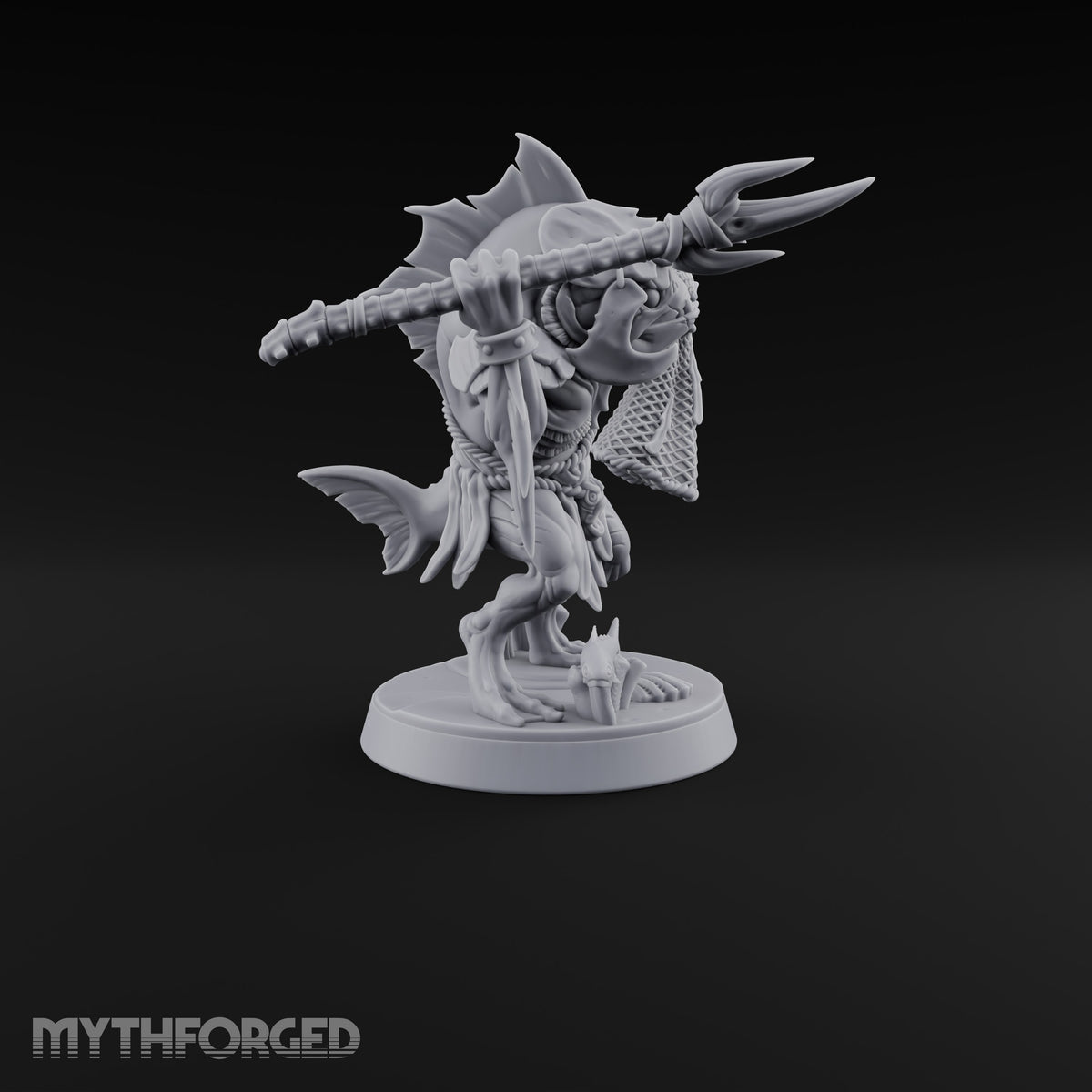 Madness Comes in Shoals Kuo-toa Tide Raider F — Helmeted