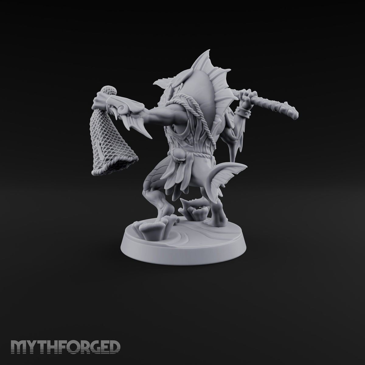 Madness Comes in Shoals Kuo-toa Tide Raider F — Helmeted