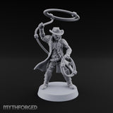 Lasso Twirling Space Cowboy Miniature for Dungeons and Dragons, Pathfinder or other TTRPGs