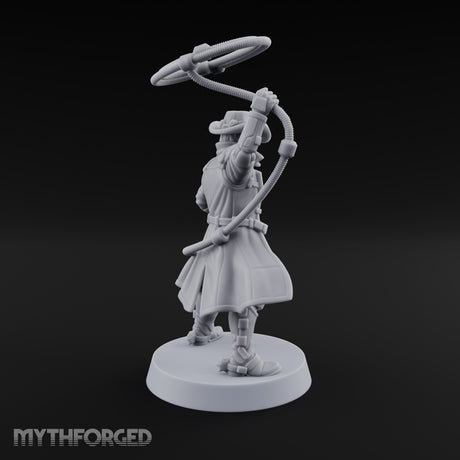 Lasso Twirling Space Cowboy Miniature for Dungeons and Dragons, Pathfinder or other TTRPGs