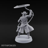 Lasso Twirling Space Cowboy Miniature for Dungeons and Dragons, Pathfinder or other TTRPGs