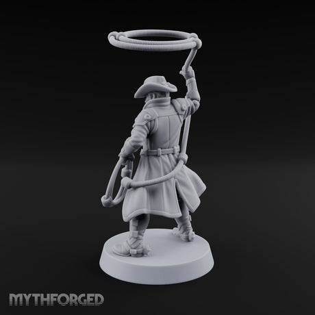 Lasso Twirling Space Cowboy Miniature for Dungeons and Dragons, Pathfinder or other TTRPGs