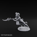 Lunging Blade Sweep Tiefling Assassin Miniature for Dungeons and Dragons, Pathfinder or other TTRPGs