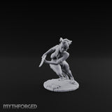 Lunging Blade Sweep Tiefling Assassin Miniature for Dungeons and Dragons, Pathfinder or other TTRPGs