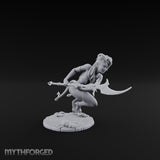 Lunging Blade Sweep Tiefling Assassin Miniature for Dungeons and Dragons, Pathfinder or other TTRPGs